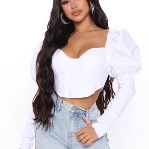 White Corset Top